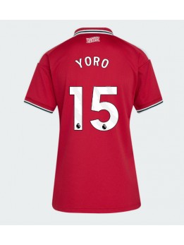 Manchester United Leny Yoro #15 Replika Hemmakläder Dam 2026-27 Kortärmad Manchester United Leny Yoro #15 Replika Hemmakläder Dam 2026-27 Kortärmad